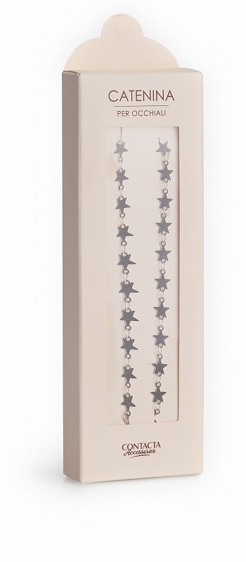 CONTACTA CATENINA OCCHIALI STELLE/ARGENTO 1 PEZZO - Angeli Pharm