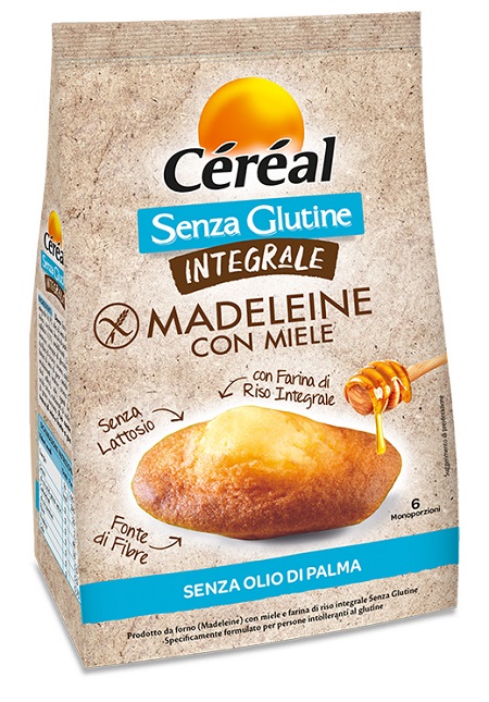 CEREAL SENZA GLUTINE INTEGRALE MADELEINE CON MIELE 170 G - Angeli Pharm