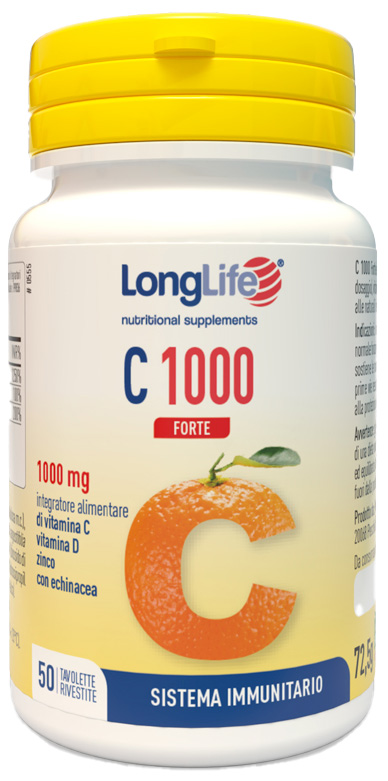 LONGLIFE C 1000 FORTE 50 TAVOLETTE - Angeli Pharm