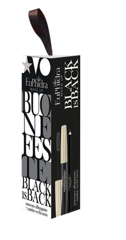 EUPHIDRA COFANETTO BLACK IS BACK 1 MASCARA ALLUNGANTE + 1 MINI MATITA NERA - Angeli Pharm