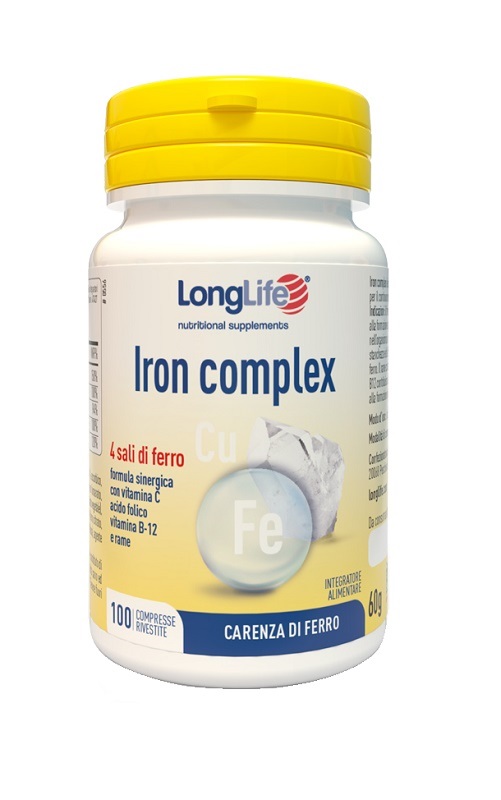 LONGLIFE IRON COMPLEX 100 COMPRESSE RIVESTITE - Angeli Pharm