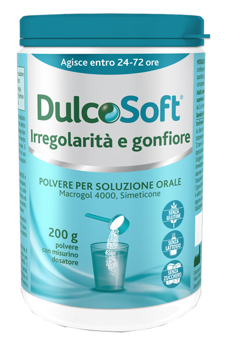 DULCOSOFT IRREGOLARITA' E GONFIORE POLVERE SOLUBILE 200 G - Angeli Pharm