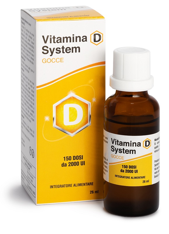 VITAMINA D SYSTEM GOCCE 150 DOSI DA 2000 UI 26 ML - Angeli Pharm