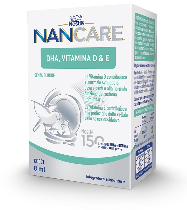 NESTLE' NANCARE DHA VITAMINA D&E GOCCE 8 ML - Angeli Pharm