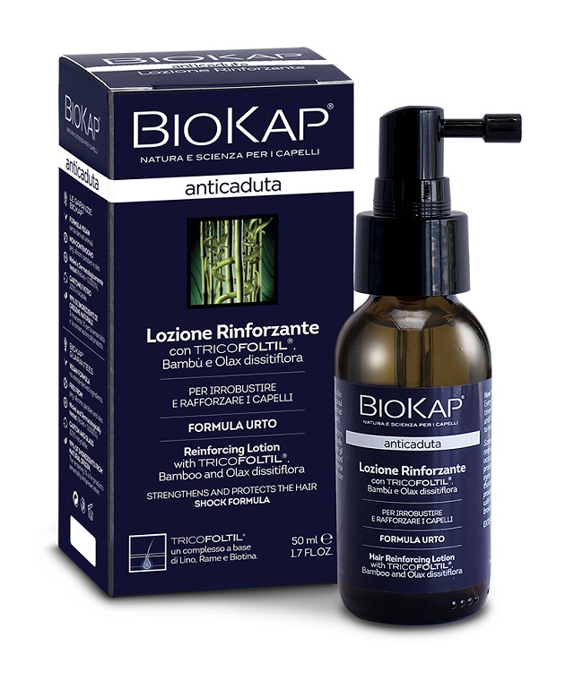 BIOKAP LOZIONE RINFORZANTE ANTICADUTA CON TRICOFOLTIL NUOVA FORMULA 50 ML - Angeli Pharm