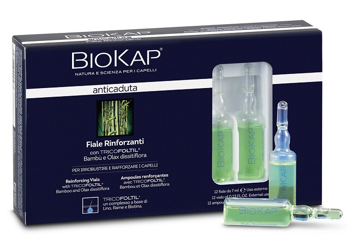 BIOKAP FIALE RINFORZANTI ANTICADUTA CON TRICOLTIL 12 PEZZI DA 7 ML NEW - Angeli Pharm