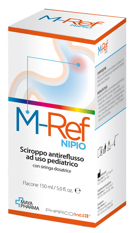 M-REF NIPIO SCIROPPO ANTIREFLUSSO AD USO PEDIATRICO 150 ML CON SIRINGA DOSATRICE - Angeli Pharm