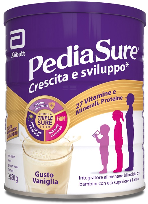 PEDIASURE CRESCITA&SVILUPPO VANIGLIA 850 G - Angeli Pharm