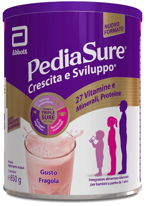 PEDIASURE CRESCITA&SVILUPPO FRAGOLA 850 G - Angeli Pharm