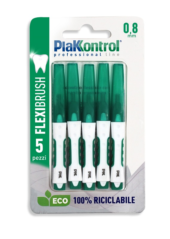 PLAKKONTROL FLEXIBRUSH SCOVOLINI INTERDENTALI 0,8 5 PEZZI - Angeli Pharm
