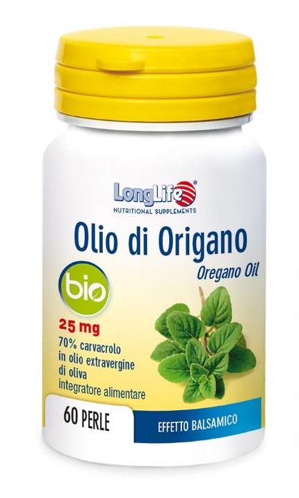 LONGLIFE OLIO ORIGANO BIO 60 PERLE DI GELATINA - Angeli Pharm