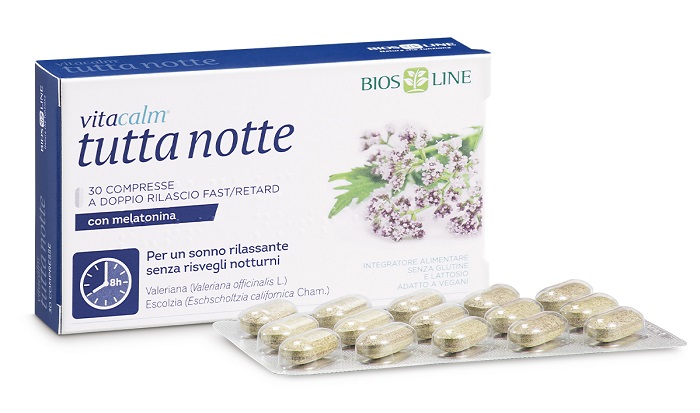 VITACALM TUTTA NOTTE CON MELATONINA 30 COMPRESSE - Angeli Pharm