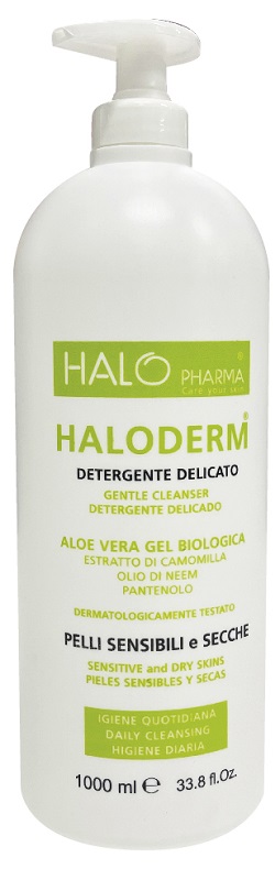 HALODERM DETERGENTE DELICATO 1 L FLACONE HDPE2 TAPPO C/PP92 - Angeli Pharm