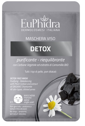 EUPHIDRA MASCHERA VISO DETOX 1 PEZZO - Angeli Pharm