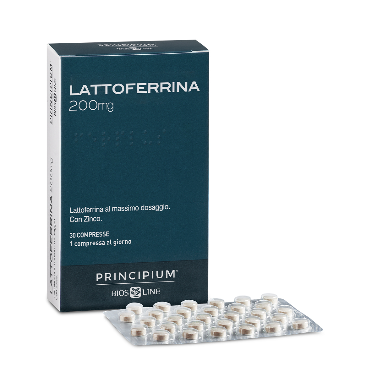 PRINCIPIUM LATTOFERRINA 200 MG 30 COMPRESSE - Angeli Pharm