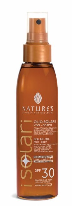 NATURE'S I SOLARI OLIO SOLARE VISO CORPO SPF 30 150 ML - Angeli Pharm