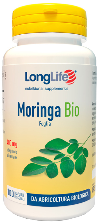 LONGLIFE MORINGA BIO 100 CAPSULE VEGETALI - Angeli Pharm