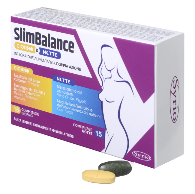 SLIM BALANCE GIORNO E NOTTE 15 COMPRESSE GIORNO 15 COMPRESSE NOTTE - Angeli Pharm