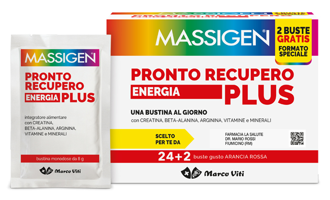 MASSIGEN PRONTO RECUPERO ENERGIA PLUS 24 BUSTINE + 2 BUSTINE - Angeli Pharm