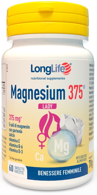 LONGLIFE MAGNESIUM 375 LADY 60 TAVOLETTE - Angeli Pharm