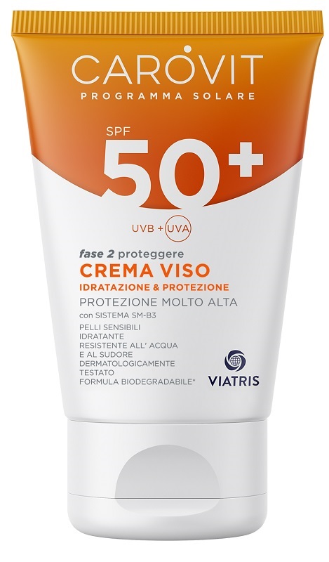 CAROVIT PROGRAMMA SOLARE CREMA VISO SPF50+ 50 ML - Angeli Pharm