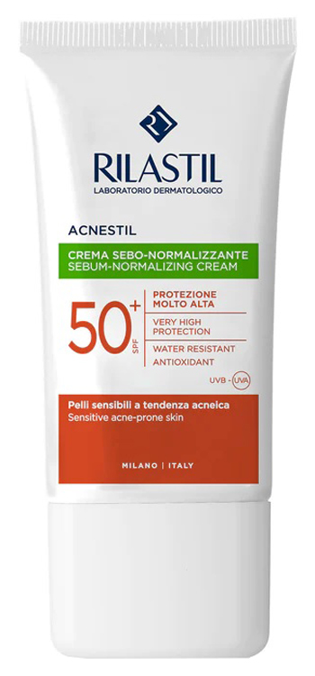 RILASTIL SUN SYSTEM ACNESTIL CREMA SPF50+ 40 ML - Angeli Pharm