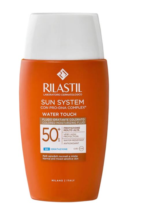 RILASTIL SUN SYSTEM WATER TOUCH COLOR FLUIDO SPF50+ 50 ML - Angeli Pharm