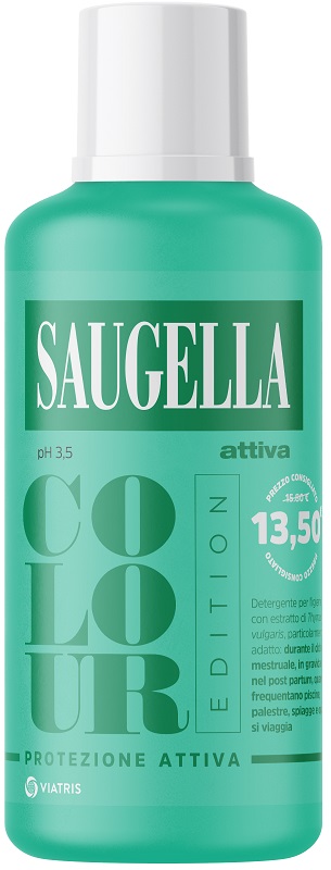 SAUGELLA ATTIVA COLOUR EDITION DETERGENTE IGIENE INTIMA 500 ML - Angeli Pharm
