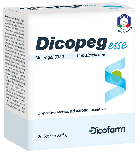 DICOPEG ESSE 20 BUSTE 5 G MACROGOL 3350 - Angeli Pharm