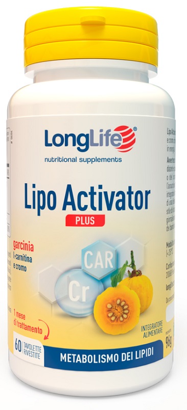LONGLIFE LIPO ACTIVATOR PLUS 60 TAVOLETTE RIVESTITE DA 1,6 G - Angeli Pharm