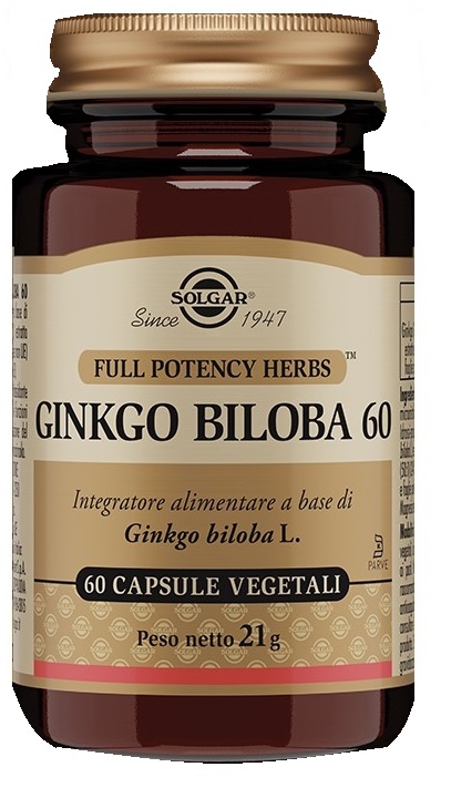GINKGO BILOBA 60 60 CAPSULE VEGETALI - Angeli Pharm