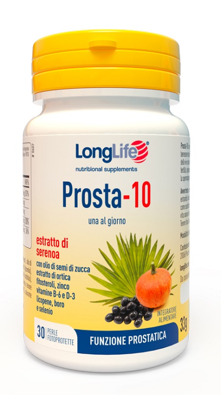 LONGLIFE PROSTA-10 30 PERLE FOTOPROTETTE - Angeli Pharm