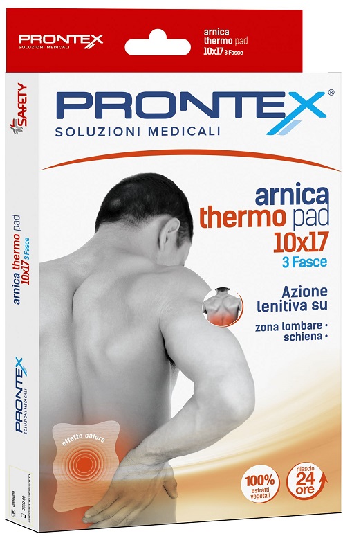 FASCIA PRONTEX ARNICA THERMO PAD 10 X 17 3 PEZZI - Angeli Pharm