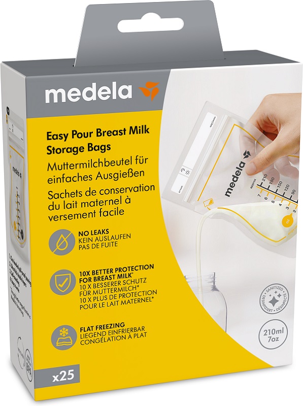 EASY POUR SACCA CONSERVAZIONE LATTE MATERNO 25 PEZZI - Angeli Pharm