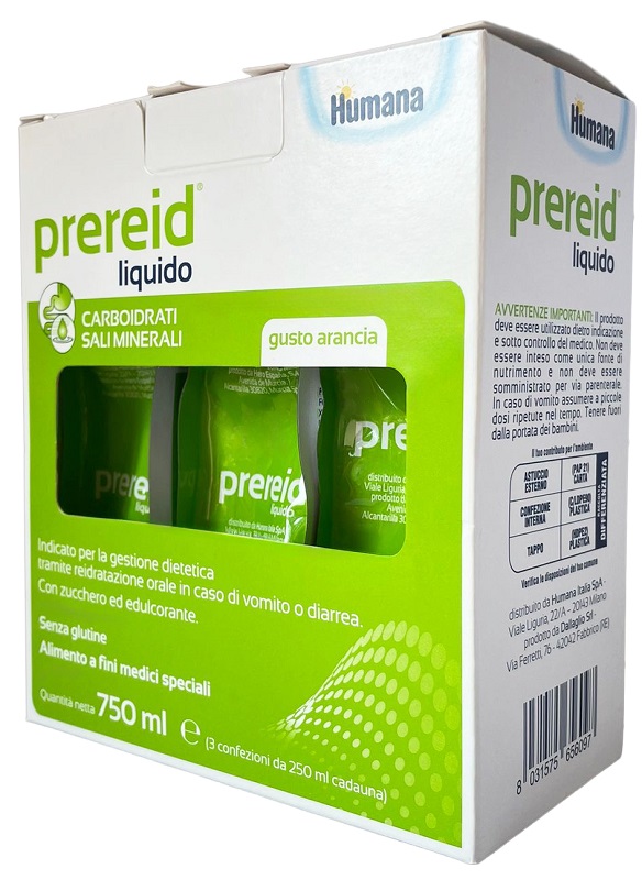 PREREID LIQUIDO 3 PEZZI DA 250 ML HUMANA - Angeli Pharm