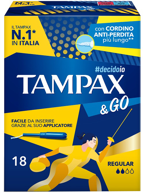TAMPAX &GO REGULAR 18 PEZZI - Angeli Pharm