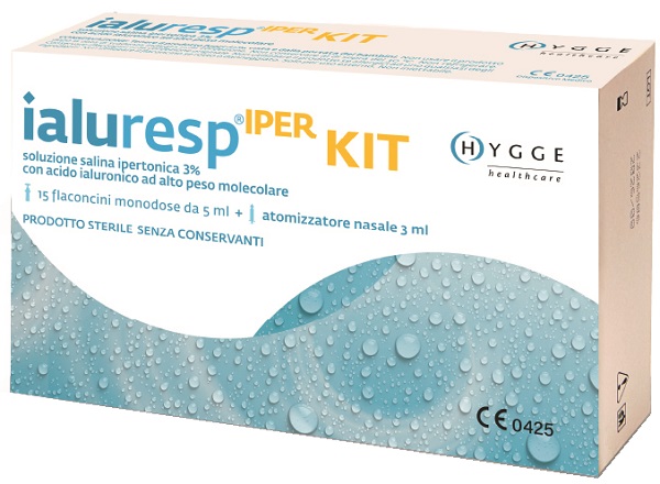 KIT IALURESP IPER 15 FLACONCINI MONODOSE DA 5 ML + ATOMIZZATORE NASALE 3 ML - Angeli Pharm