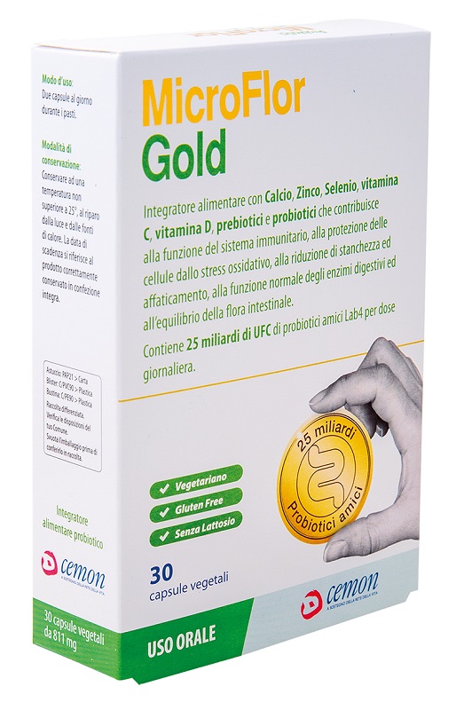 MICROFLOR GOLD 30 CAPSULE VEGETALI - Angeli Pharm