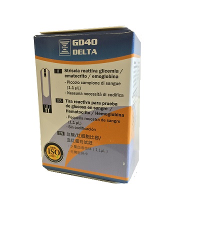 STRISCE MISURAZIONE GLICEMIA BRUNO GD40 DELTA 25 PEZZI - Angeli Pharm