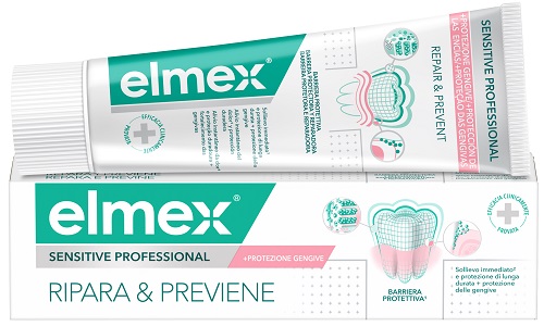 DENTIFRICIO ELMEX SENSITIVE RIPARA & PREVIENE 75 ML - Angeli Pharm