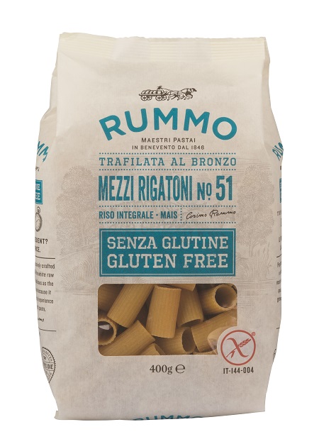 RUMMO MEZZI RIGATONI N51 DI RISO INTEGRALE E MAIS 400 G - Angeli Pharm