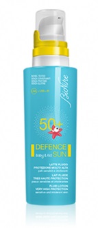 DEFENCE SUN 50+ BABY&KID LATTE FLUIDO PROTEZIONE MOLTO ALTA 125 ML - Angeli Pharm