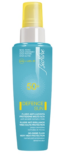 DEFENCE SUN 50+ FLUDIO ANTI LUCIDITA' PROTEZIONE MOLTO ALTA 50 ML - Angeli Pharm