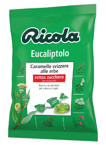 RICOLA EUCALIPTOLO SENZA ZUCCHERO 70 G - Angeli Pharm