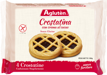 AGLUTEN CROSTATINA CON CREMA DI CACAO 180 G - Angeli Pharm
