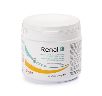RENAL P MANGIME COMPLEMENTARE PER CANI E GATTI BARATTOLO 240 G - Angeli Pharm