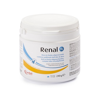 RENAL N MANGIME COMPLEMENTARE PER CANI E GATTI BARATTOLO 240 G - Angeli Pharm
