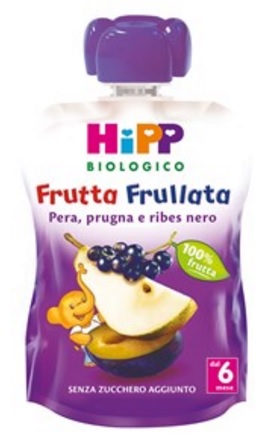 HIPP BIO FRUTTA FRULLATA PERA PRUGNA RIBES 90 G - Angeli Pharm