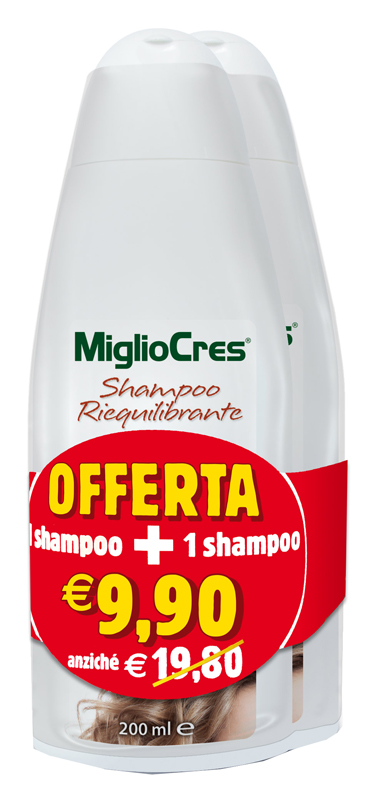 MIGLIOCRES SHAMPOO RIEQUILIBRANTE BIPACK 200 ML - Angeli Pharm
