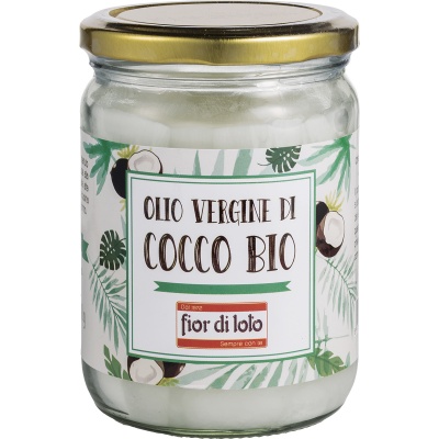 FIOR DI LOTO OLIO VERGINE DI COCCO BIO 450 ML - Angeli Pharm